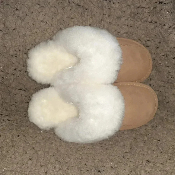 TILLEY-Chestnut Suede Upper-Off-White Shearling/Sheepskin Inners-Size 37/6-NWOB - Picture 6 of 7